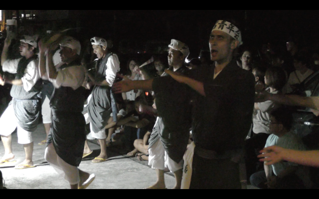 Photo showing Eisa dancers.