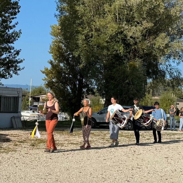 Rehearsing Pilbong Nongak in Estavayer